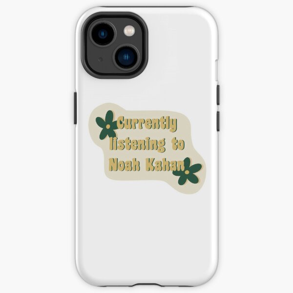 Currently Listening to Noah Kahan with Green Flowers iPhone Tough Case RB1508 product Offical noah kahan Merch