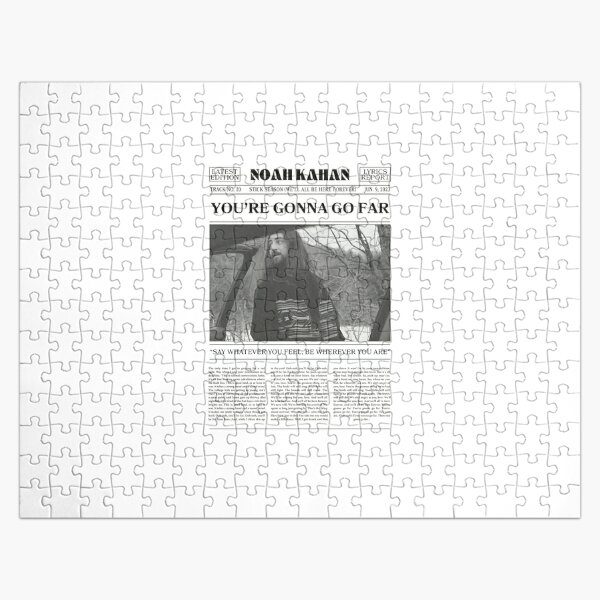 Noah Kahan Retro Newspaper Jigsaw Puzzle RB1508 product Offical noah kahan Merch