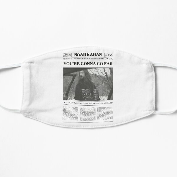 Noah Kahan Retro Newspaper Flat Mask RB1508 product Offical noah kahan Merch